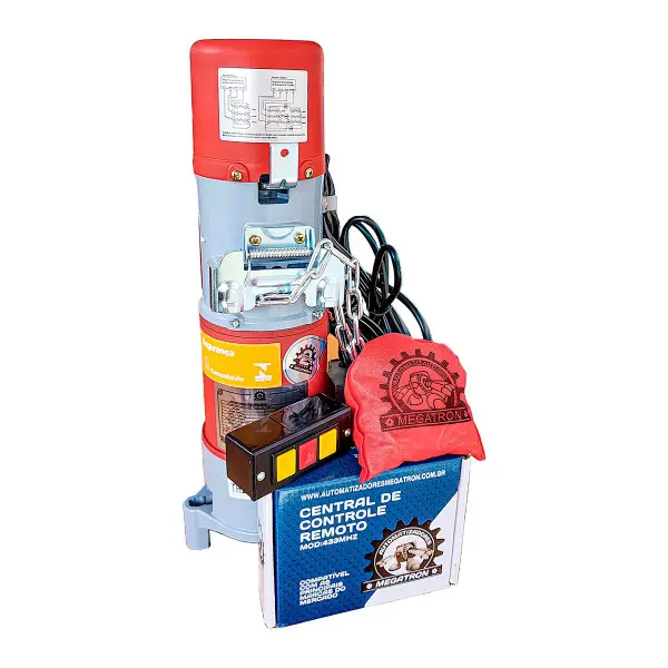 [16] KIT AUTOMATIZADOR MEGATRON AC 200KG (AUTOMATIZADOR + TESTEIRA + CENTRAL)