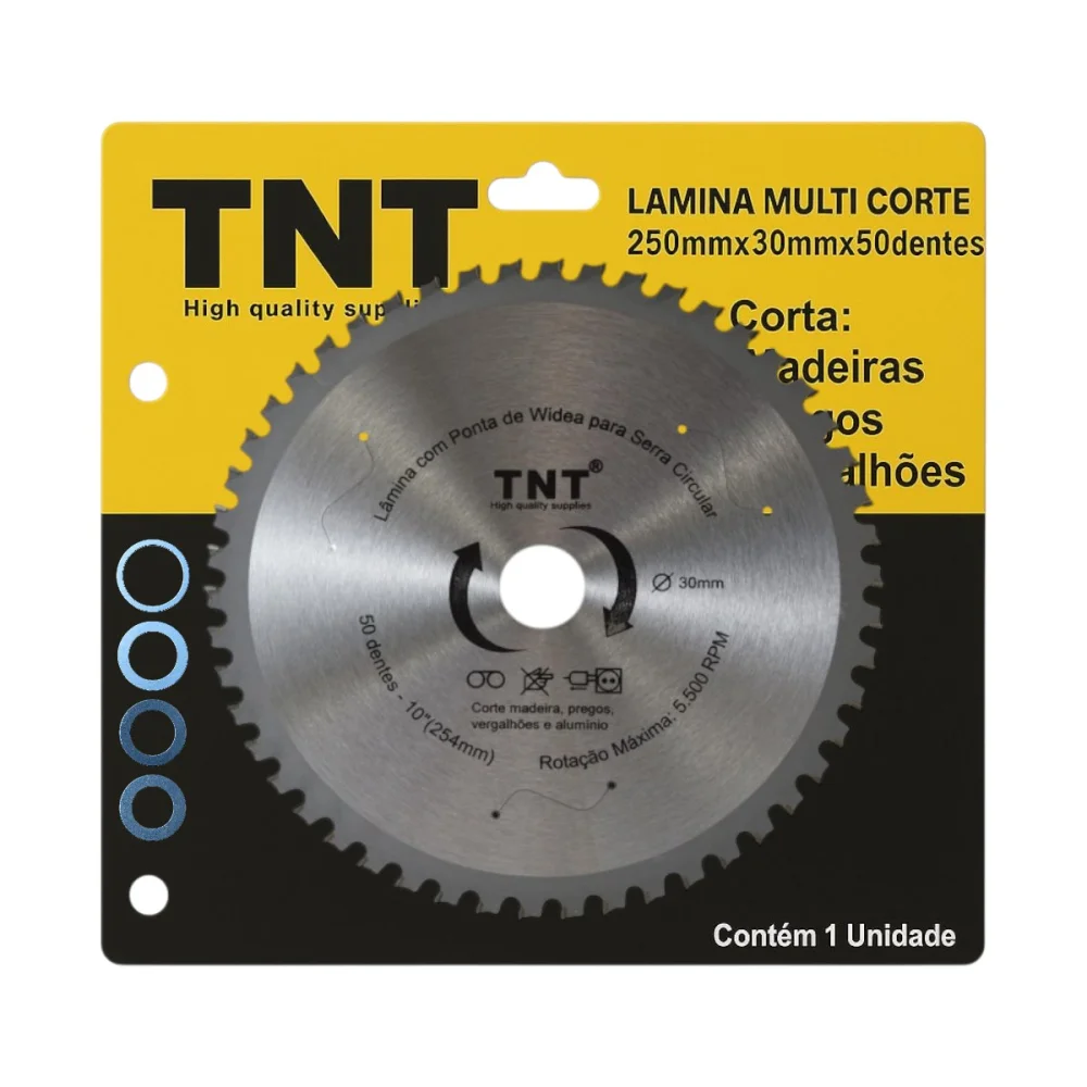 [1485] LAMINA CIRC MULTICORTE 250 X  30 X 50 D 10"